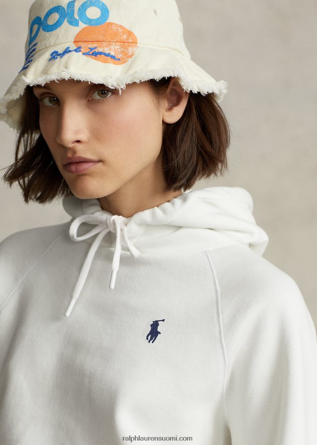 Ralph Lauren naiset fleecehuppari 0Z24ZR3068 kannenpesuaine valkoinen