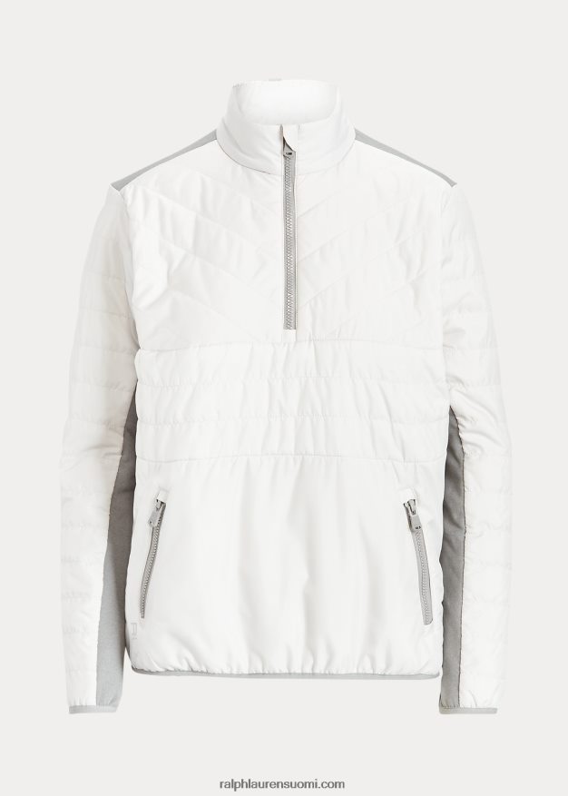 Ralph Lauren naiset hybridi neljännesvetoketjupusero 0Z24ZR3766 vaaleanharmaa kanerva