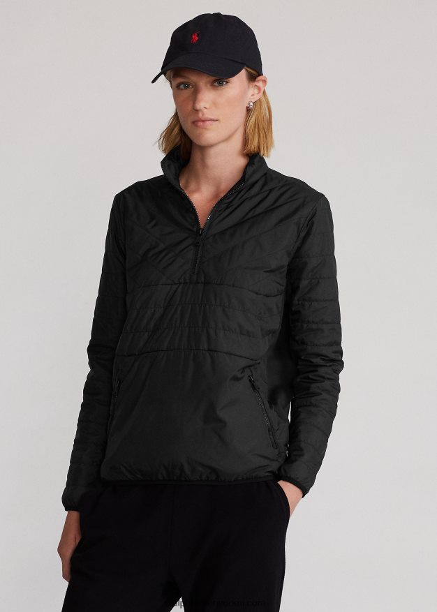 Ralph Lauren naiset hybridi neljännesvetoketjupusero 0Z24ZR3767 musta