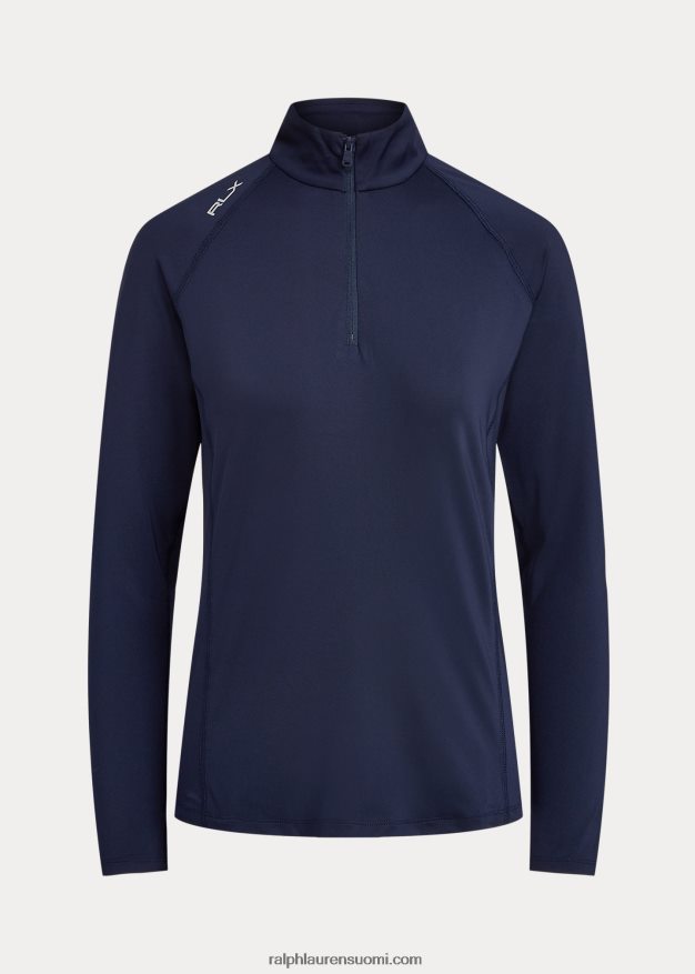 Ralph Lauren naiset jersey vetoketjullinen villapaita 0Z24ZR3699 hienostunut laivasto