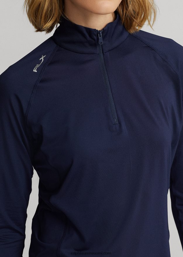 Ralph Lauren naiset jersey vetoketjullinen villapaita 0Z24ZR3699 hienostunut laivasto