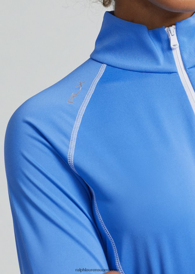 Ralph Lauren naiset jersey vetoketjullinen villapaita 0Z24ZR3701 florida sininen / kuninkaallinen sininen