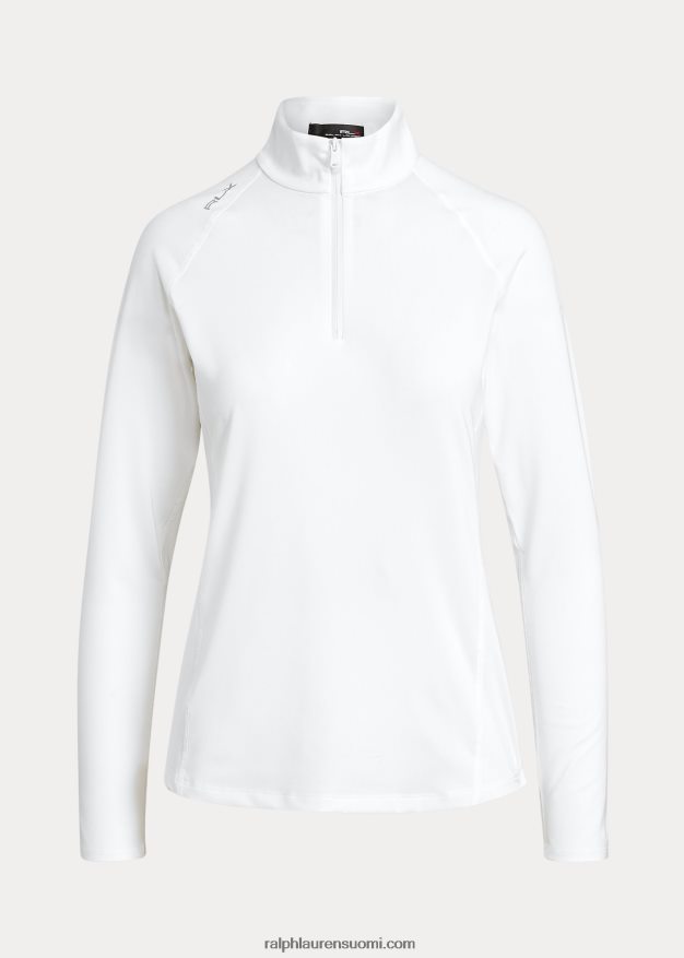 Ralph Lauren naiset jersey vetoketjullinen villapaita 0Z24ZR3702 keraaminen valkoinen