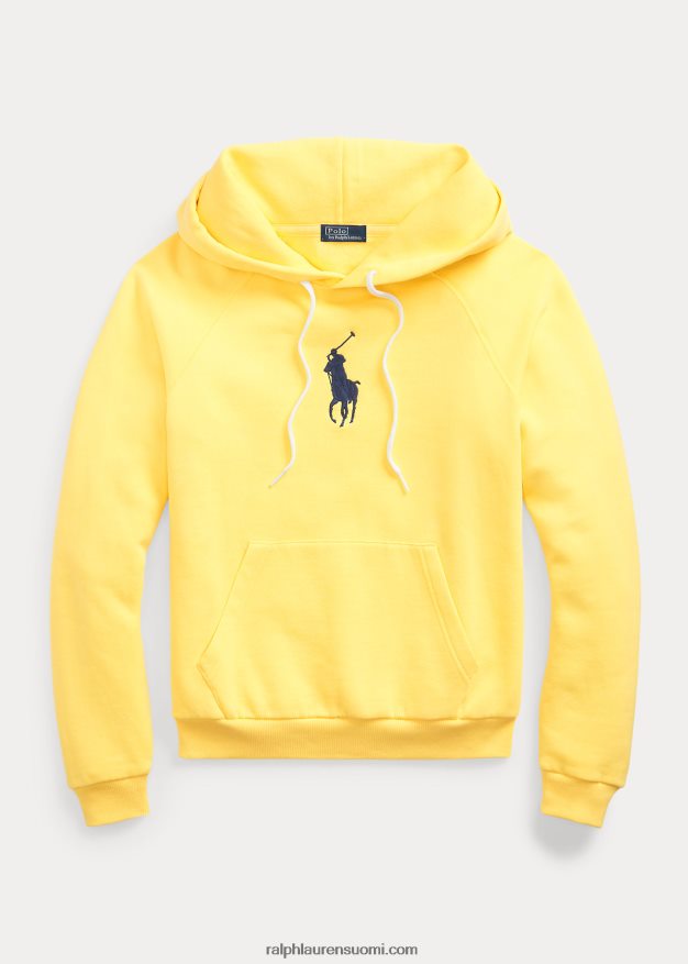 Ralph Lauren naiset kutistunut iso ponifleecehuppari 0Z24ZR9187 aurinkokalan keltainen