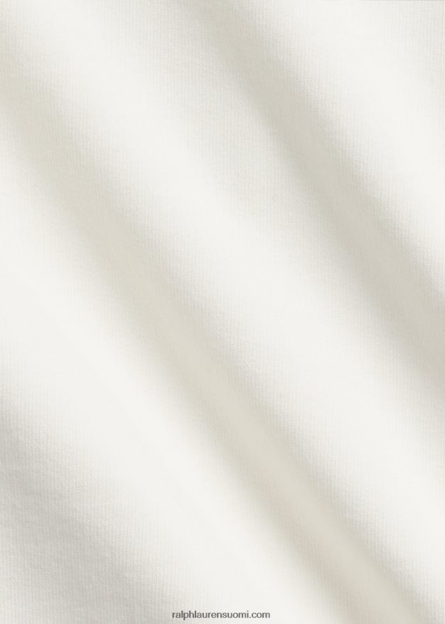 Ralph Lauren naiset logo ranskalainen frotee crewneck college 0Z24ZR3612 pergamentti kerma