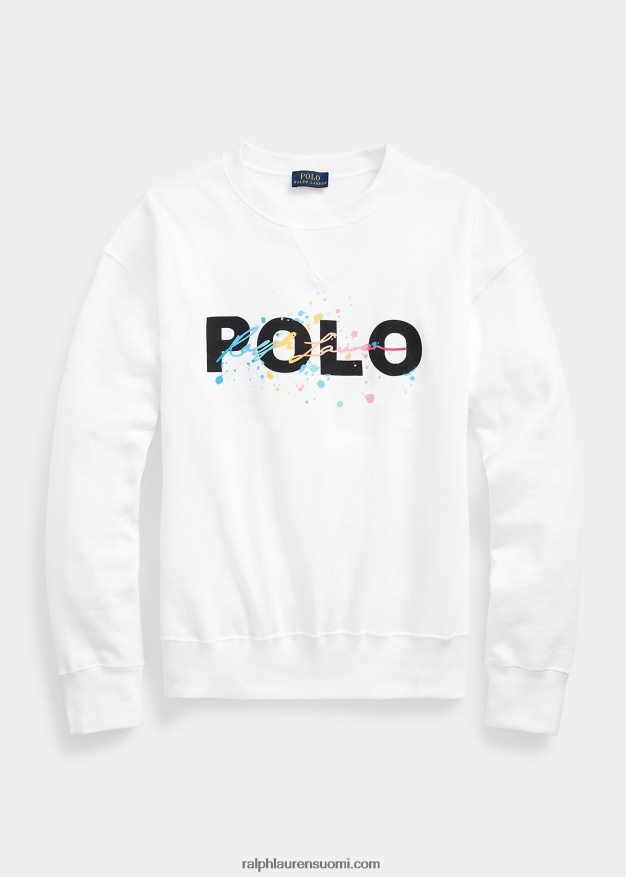 Ralph Lauren naiset logograafinen fleecepusero 0Z24ZR3352 valkoinen
