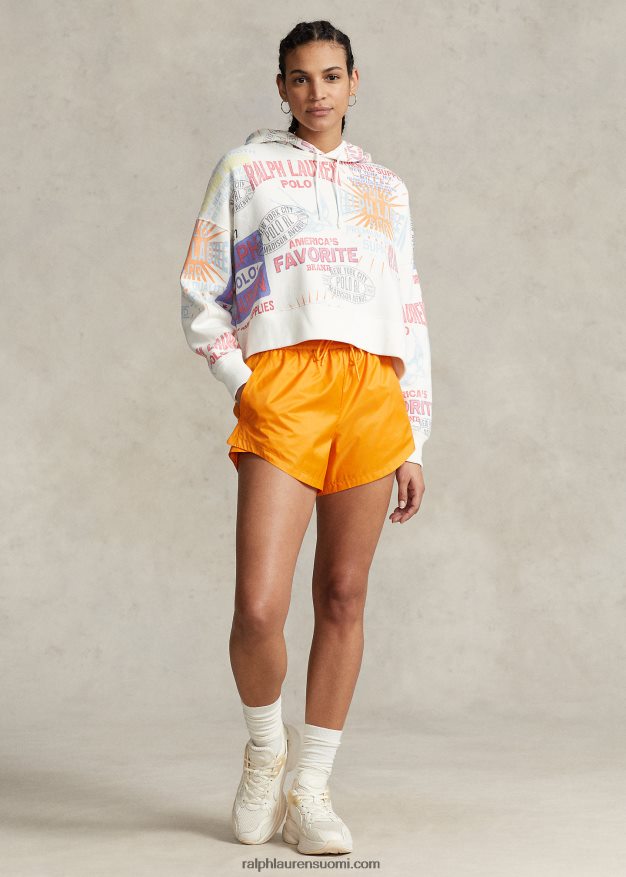 Ralph Lauren naiset logograafinen oversize fleecehuppari 0Z24ZR3213 nevis