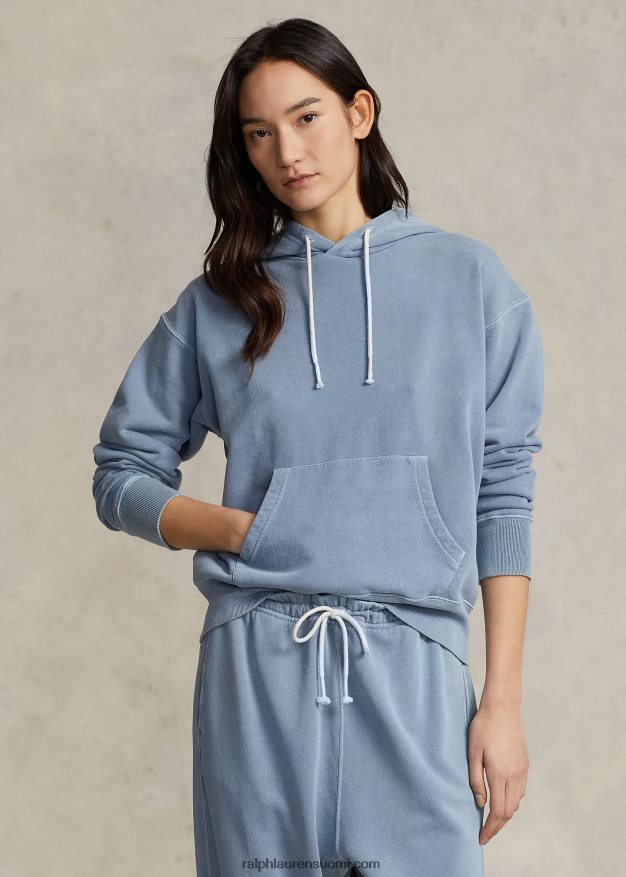 Ralph Lauren naiset luomupuuvillainen fleecehuppari 0Z24ZR3188 indigo