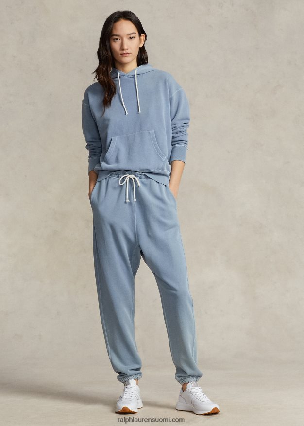 Ralph Lauren naiset luomupuuvillainen fleecehuppari 0Z24ZR3188 indigo