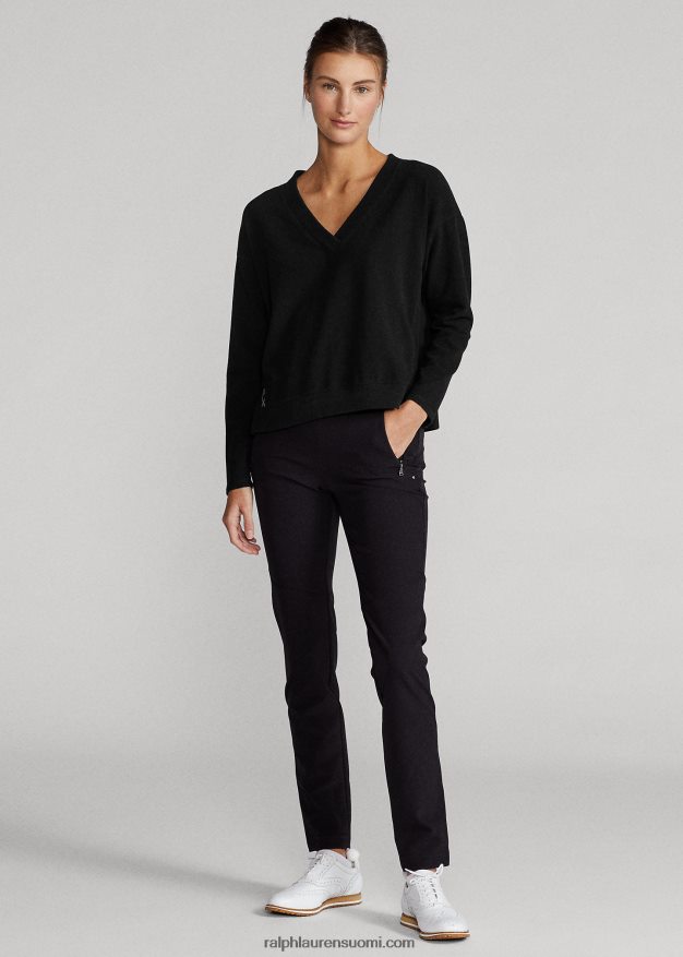 Ralph Lauren naiset neulepusero v-pääntiellä 0Z24ZR3770 musta