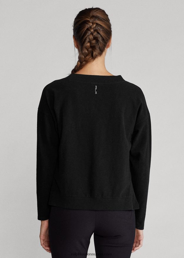 Ralph Lauren naiset neulepusero v-pääntiellä 0Z24ZR3770 musta