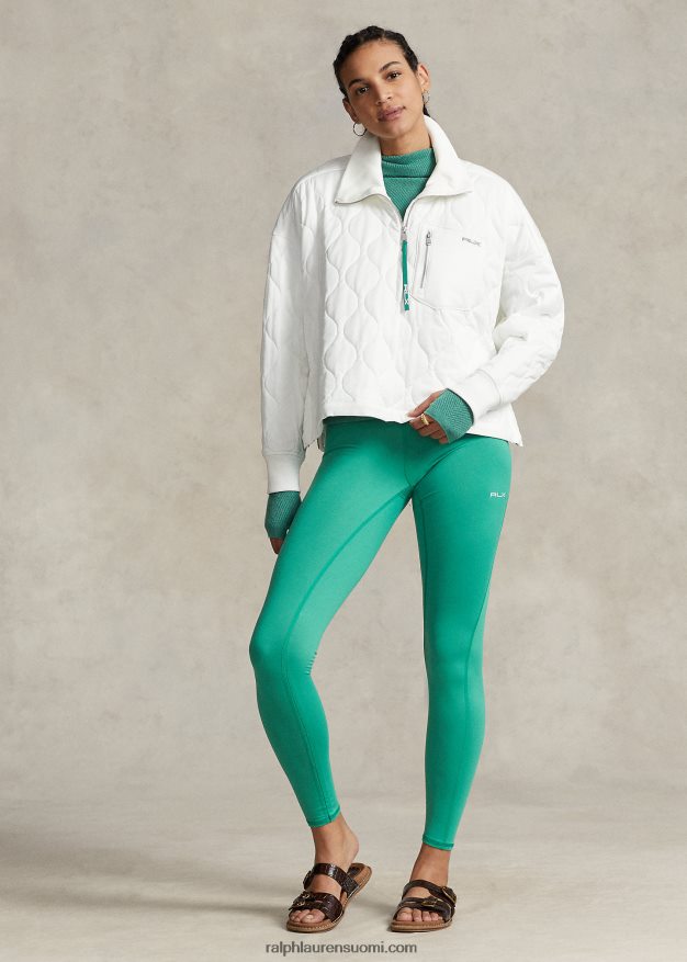 Ralph Lauren naiset oversize tikattu puolivetoketjullinen villapaita 0Z24ZR3116 paperi valkoinen