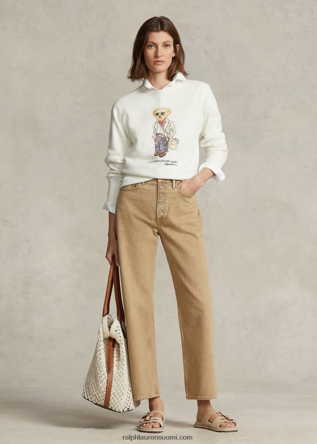 Ralph Lauren naiset polo bear fleece crewneck collegepaita 0Z24ZR3192 nevis