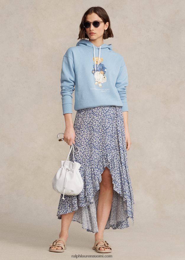 Ralph Lauren naiset poolokarhu fleecehuppari 0Z24ZR3059 puuterinsininen