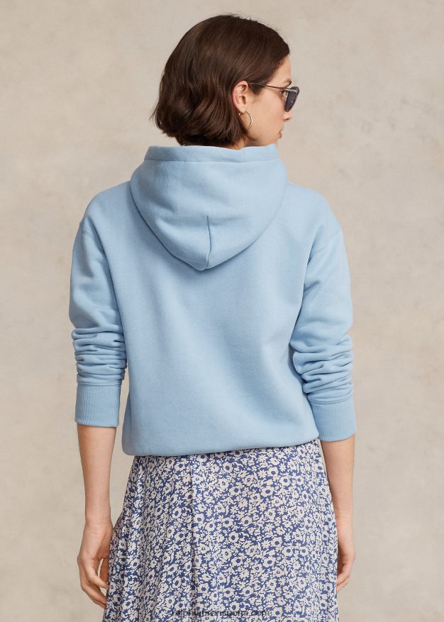 Ralph Lauren naiset poolokarhu fleecehuppari 0Z24ZR3059 puuterinsininen