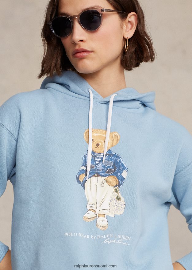 Ralph Lauren naiset poolokarhu fleecehuppari 0Z24ZR3059 puuterinsininen