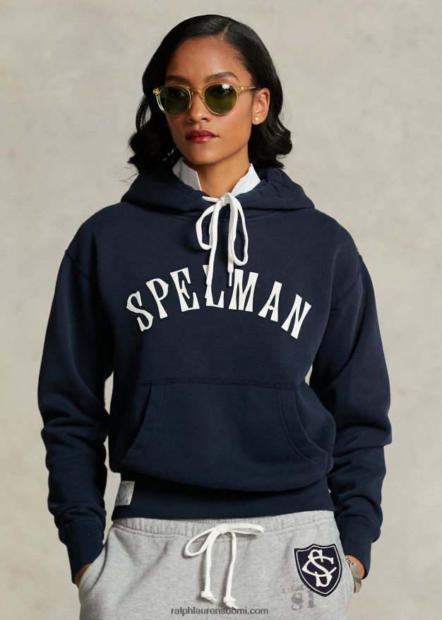 Ralph Lauren naiset spelman-kokoelman logohuppari 0Z24ZR3314 lentäjän laivasto