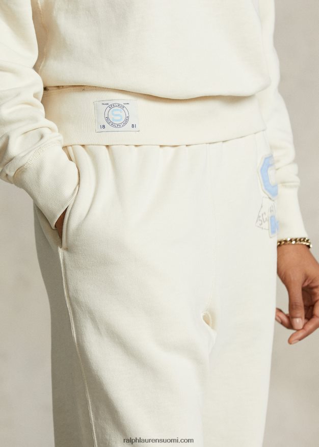 Ralph Lauren naiset spelman-kokoelman logollinen collegepaita 0Z24ZR3315 ohje kerma