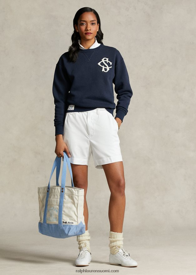 Ralph Lauren naiset spelman malliston patch collegepaita 0Z24ZR3317 lentäjän laivasto