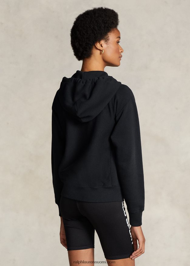 Ralph Lauren naiset täysvetoketjullinen fleecehuppari 0Z24ZR3274 musta