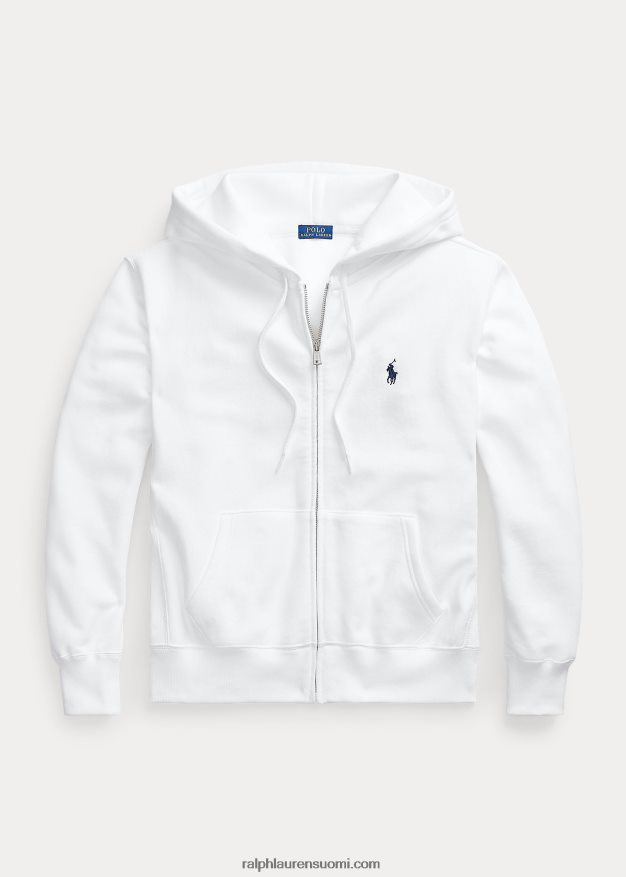 Ralph Lauren naiset täysvetoketjullinen fleecehuppari 0Z24ZR3276 valkoinen