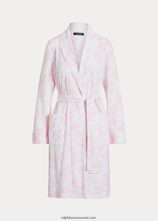 Ralph Lauren naiset kukkainen interlock huivi-kaulus kaapu 0Z24ZR9444 ruusu kukkainen