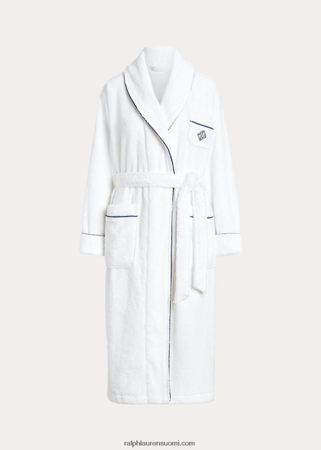 Ralph Lauren naiset logo-monogrammi huivi-kaulus kylpytakki 0Z24ZR3018