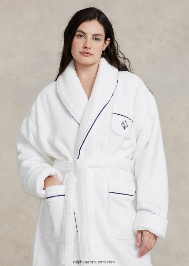 Ralph Lauren naiset logo-monogrammi huivi-kaulus kylpytakki 0Z24ZR3018