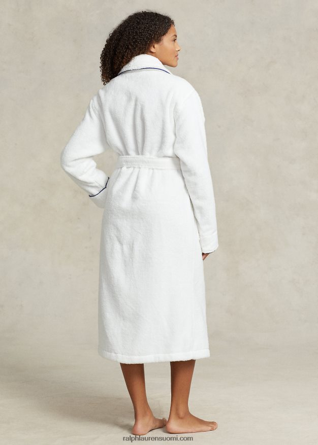 Ralph Lauren naiset logo-monogrammi huivi-kaulus kylpytakki 0Z24ZR3018