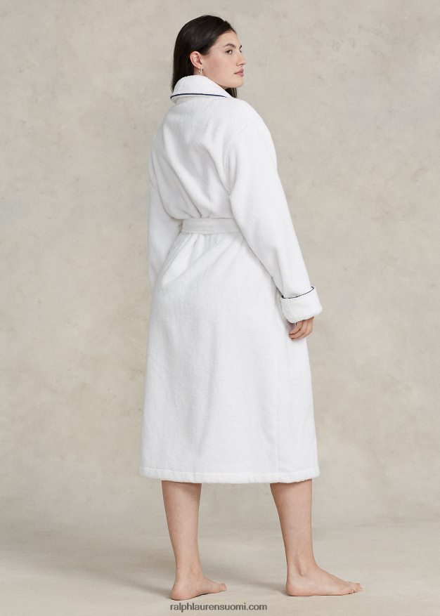 Ralph Lauren naiset logo-monogrammi huivi-kaulus kylpytakki 0Z24ZR3018