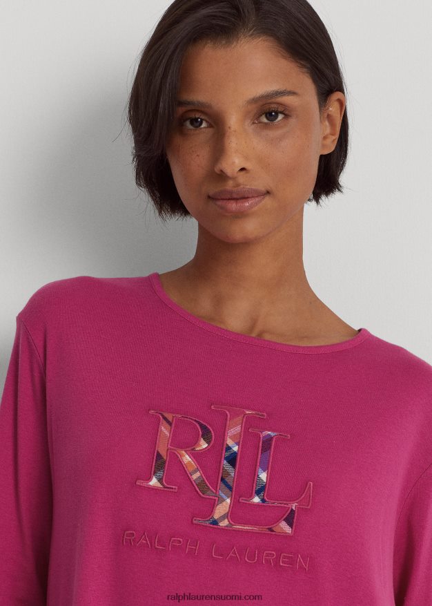 Ralph Lauren naiset logolla neulottu unipaita 0Z24ZR9575 fuschia