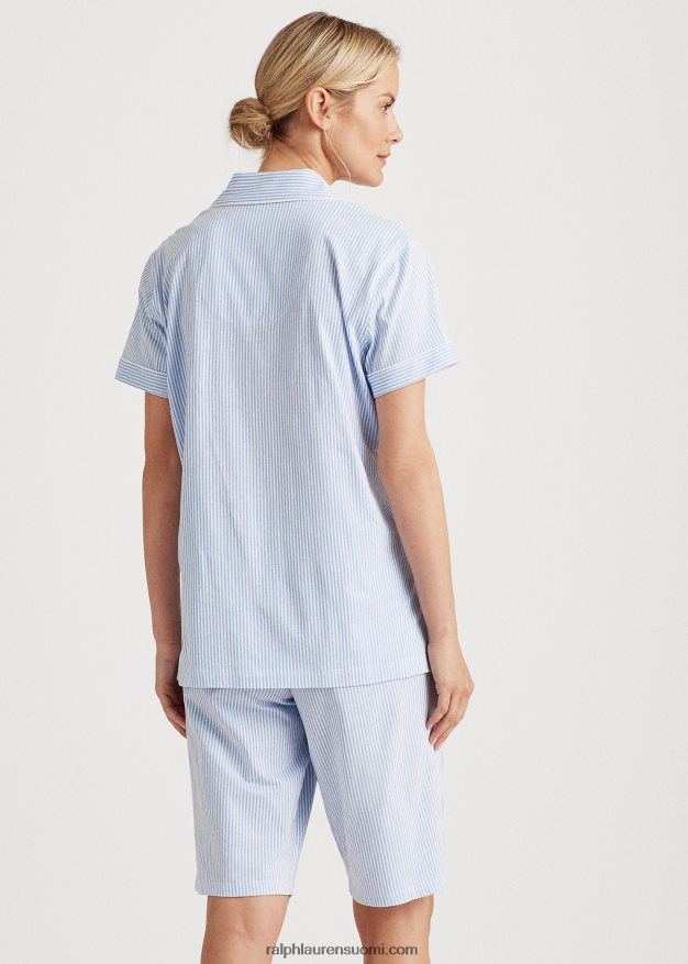 Ralph Lauren naiset puuvilla bermuda pj setti 0Z24ZR4232 fbwst