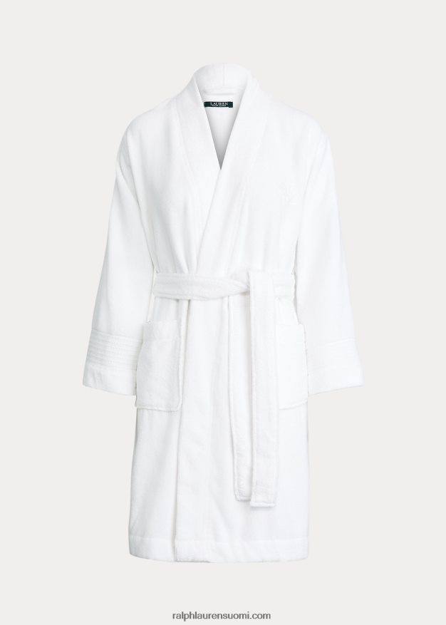 Ralph Lauren naiset puuvillainen froteetakainen 0Z24ZR4253 valkoinen