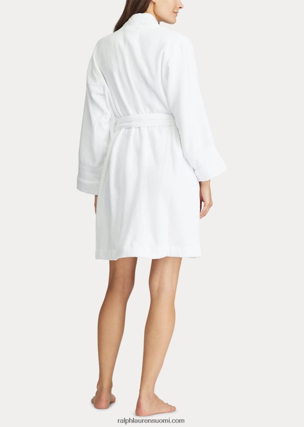 Ralph Lauren naiset puuvillainen froteetakainen 0Z24ZR4253 valkoinen