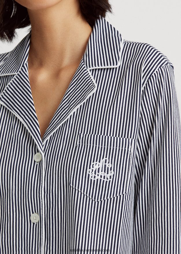 Ralph Lauren naiset puuvillainen unipaita 0Z24ZR4243 laivasto