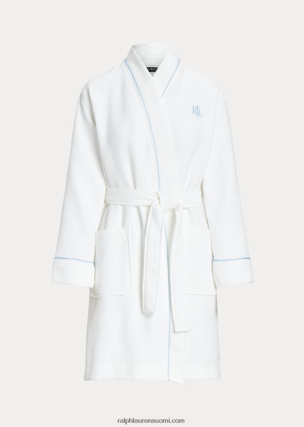 Ralph Lauren naiset vohvelifrotee viitta 0Z24ZR4137 valkoinen