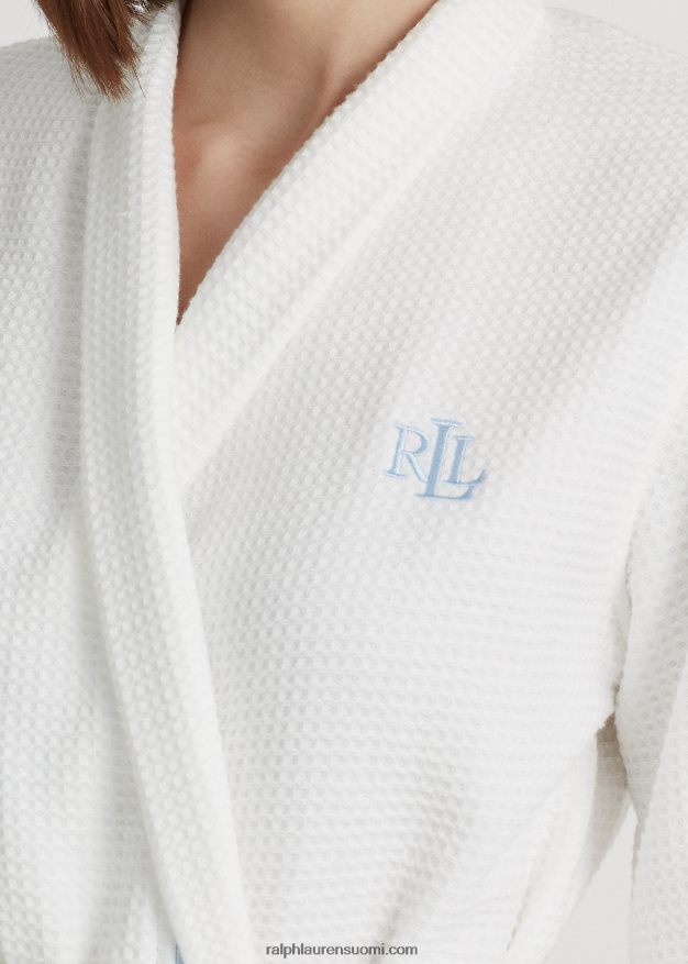 Ralph Lauren naiset vohvelifrotee viitta 0Z24ZR4137 valkoinen