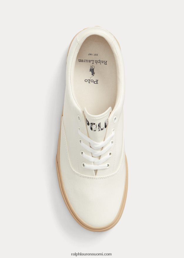 Ralph Lauren sukupuolineutraali Keaton twill unisex tennarit 0Z24ZR2034 luonnonvalkoinen/hiekkadyyni
