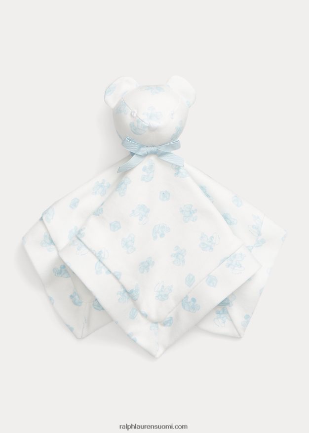 Ralph Lauren sukupuolineutraali luomupuuvillainen karhupeitto 0Z24ZR8095 sininen multi