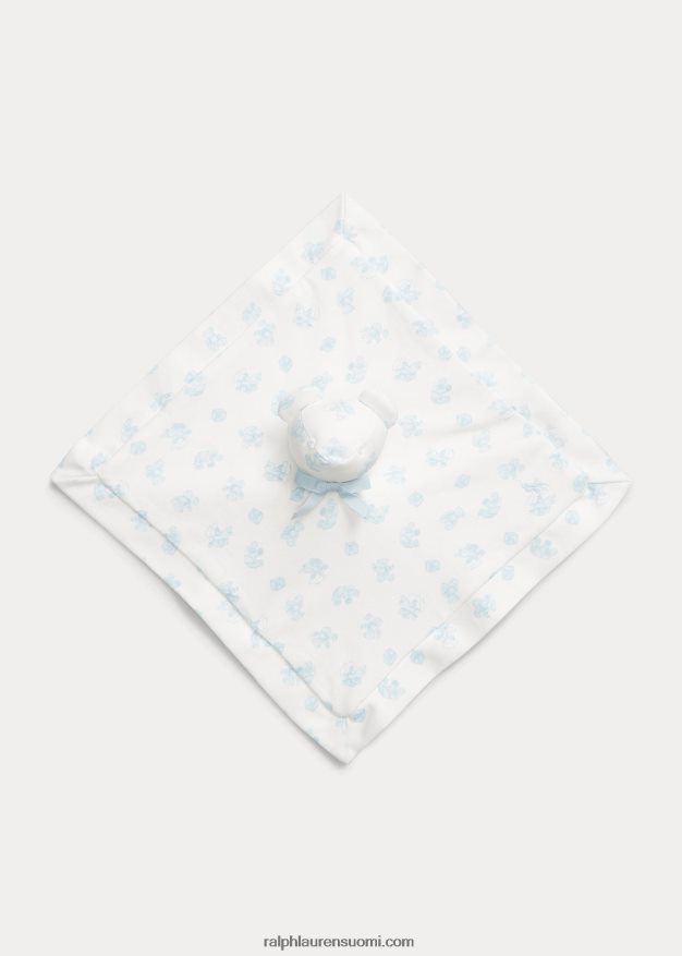 Ralph Lauren sukupuolineutraali luomupuuvillainen karhupeitto 0Z24ZR8095 sininen multi