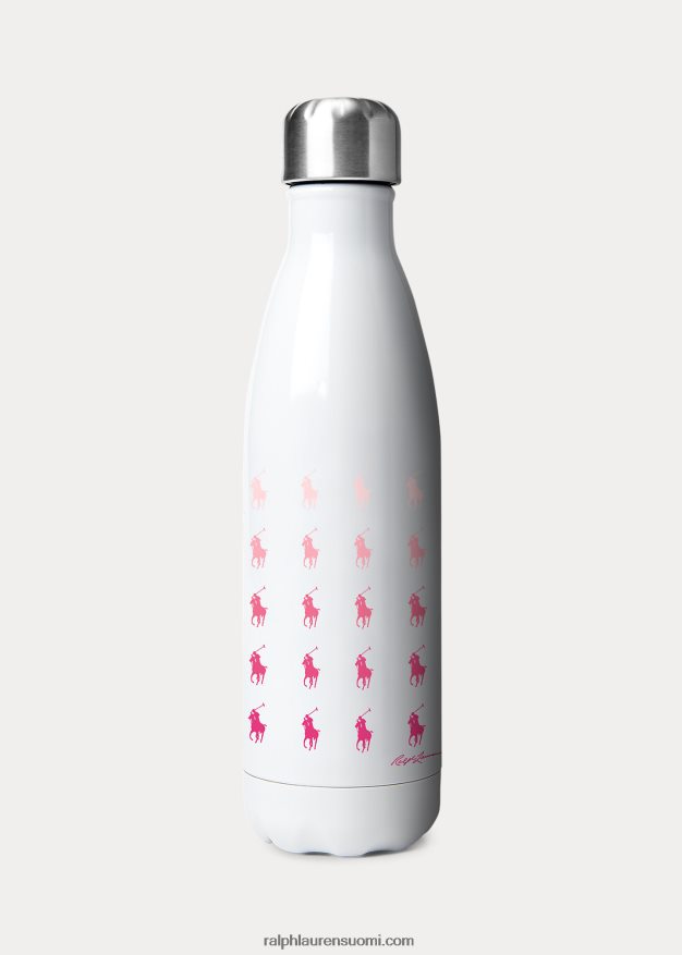 Ralph Lauren sukupuolineutraali ponin vesipullo 0Z24ZR8820 pinkki ja valkoinen