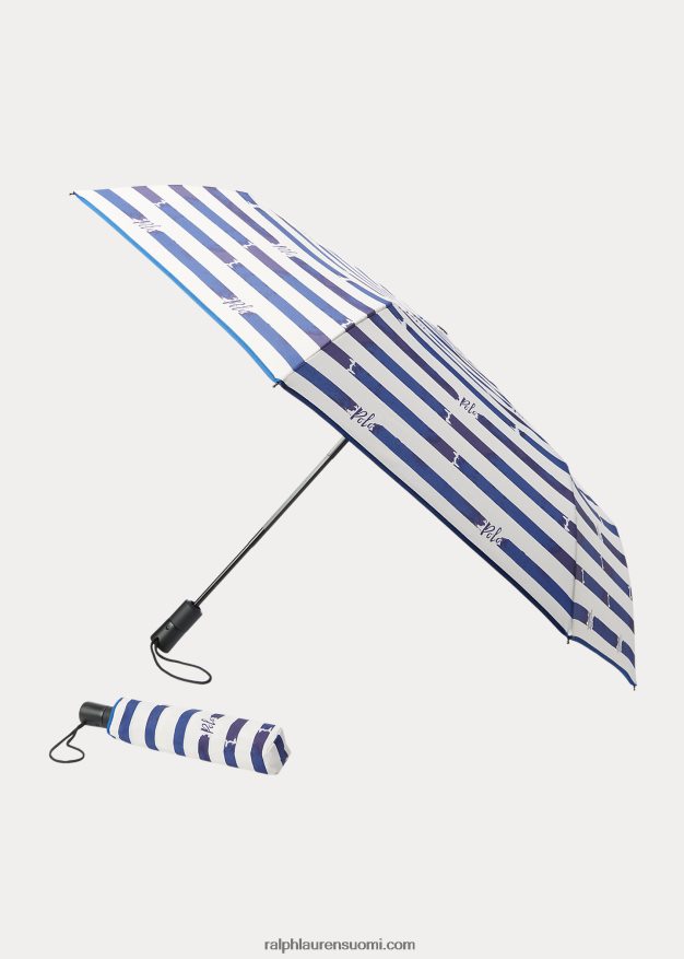 Ralph Lauren sukupuolineutraali mclean kokoontaitettava sateenvarjo 0Z24ZR9053 sininen