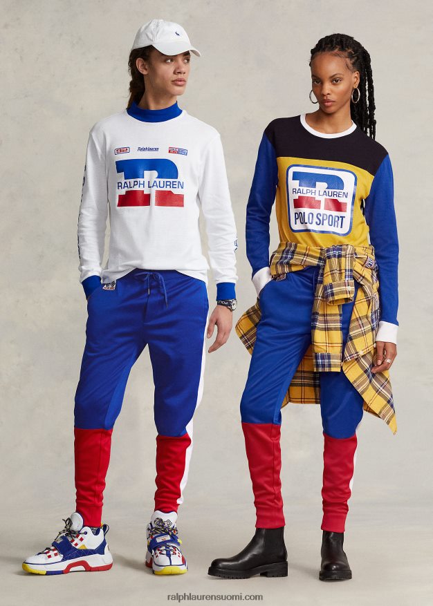 Ralph Lauren sukupuolineutraali polo sport fleece lenkkeilyhousut 0Z24ZR3418 safiiritähti multi