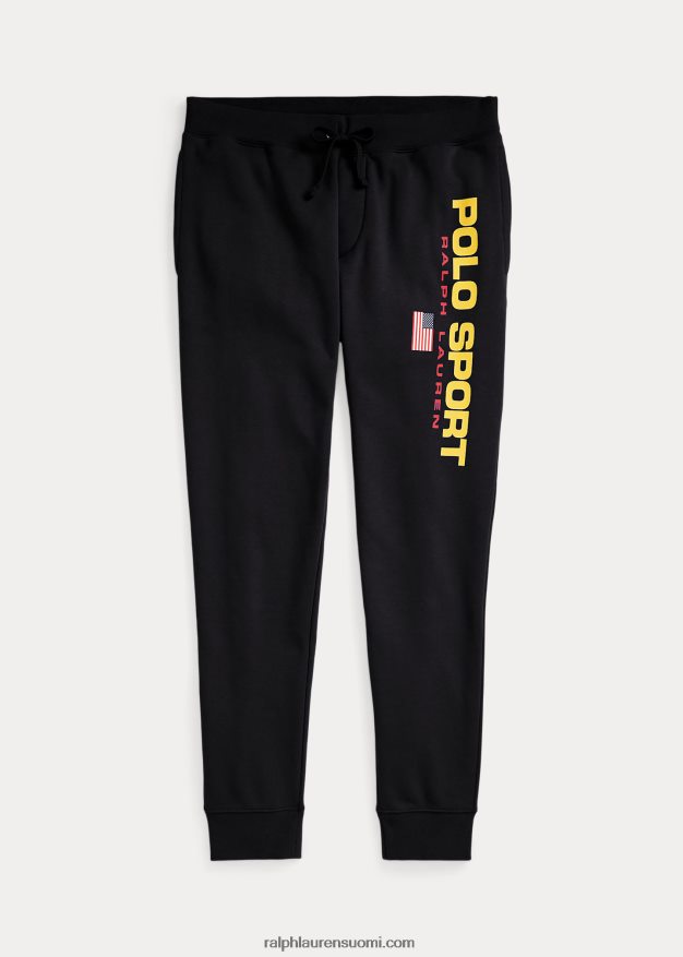 Ralph Lauren sukupuolineutraali polo sport fleece lenkkeilyhousut 0Z24ZR703 musta kulta