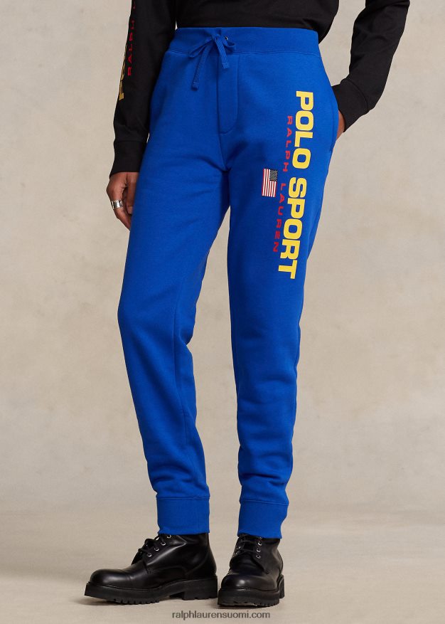 Ralph Lauren sukupuolineutraali polo sport fleece lenkkeilyhousut 0Z24ZR704 safiiri tähti