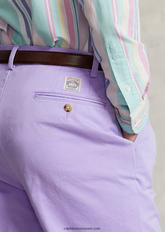 Ralph Lauren sukupuolineutraali whitman rento istuvuus laskostettu chino-housu 0Z24ZR88 taivaan laventeli