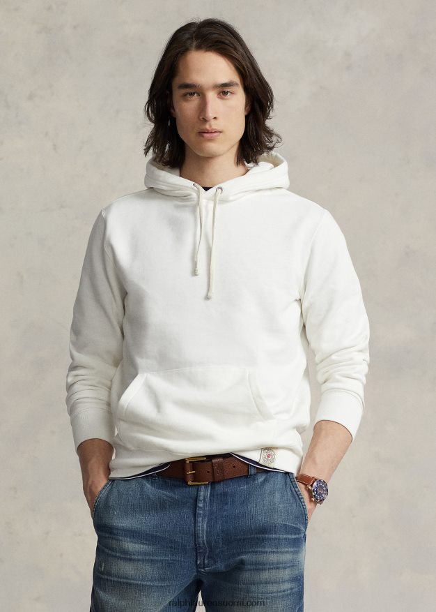 Ralph Lauren sukupuolineutraali fleecehuppari 0Z24ZR3407 kannenpesuaine valkoinen