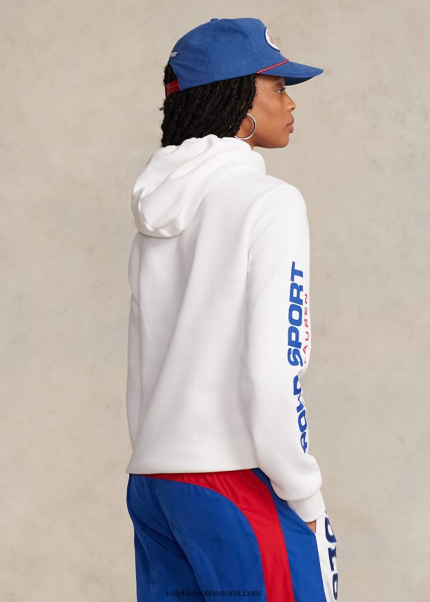 Ralph Lauren sukupuolineutraali polo sport fleecehuppari 0Z24ZR3421 valkoinen
