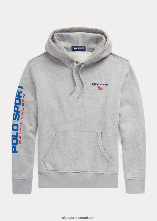 Ralph Lauren sukupuolineutraali polo sport fleecehuppari 0Z24ZR3422 ja päälle kanerva/punainen