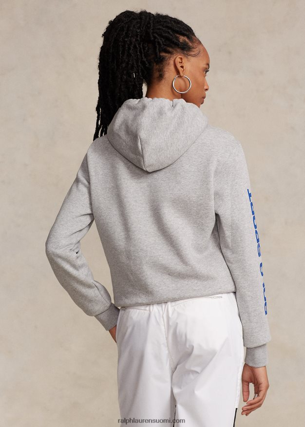 Ralph Lauren sukupuolineutraali polo sport fleecehuppari 0Z24ZR3422 ja päälle kanerva/punainen